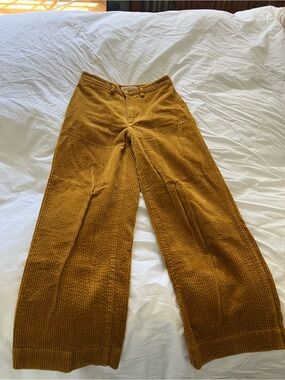 Madewell Slim emmet wide leg crop corduroy